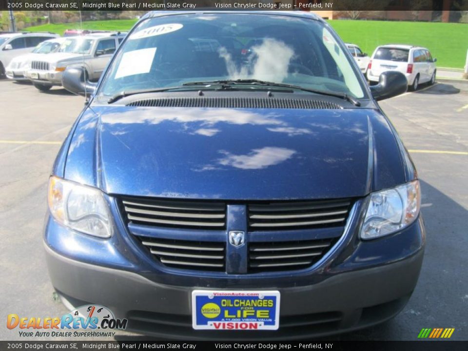 2005 Dodge Caravan SE Midnight Blue Pearl / Medium Slate Gray Photo #9