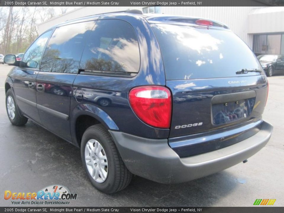 2005 Dodge Caravan SE Midnight Blue Pearl / Medium Slate Gray Photo #12