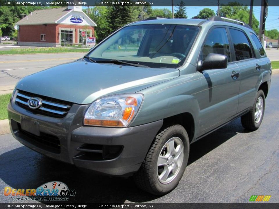 2006 Kia Sportage LX Royal Jade Green / Beige Photo #1
