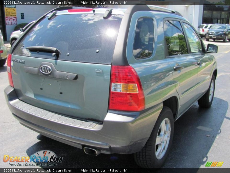 2006 Kia Sportage LX Royal Jade Green / Beige Photo #2