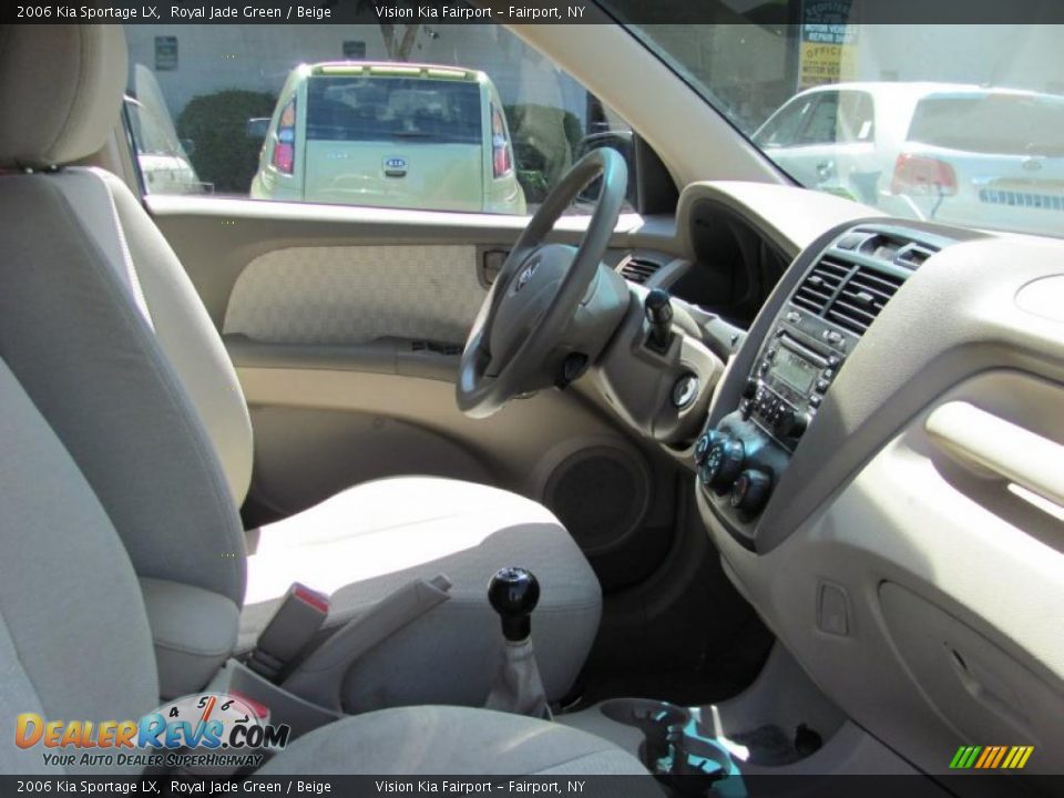 2006 Kia Sportage LX Royal Jade Green / Beige Photo #7
