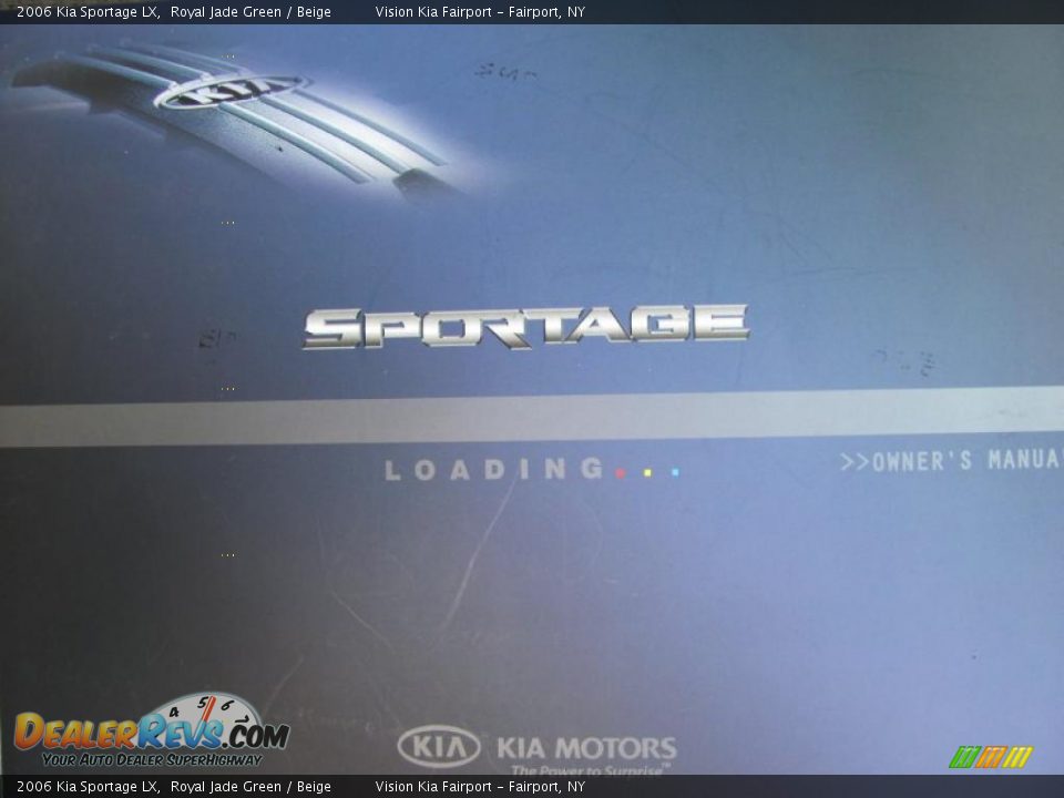 2006 Kia Sportage LX Royal Jade Green / Beige Photo #11