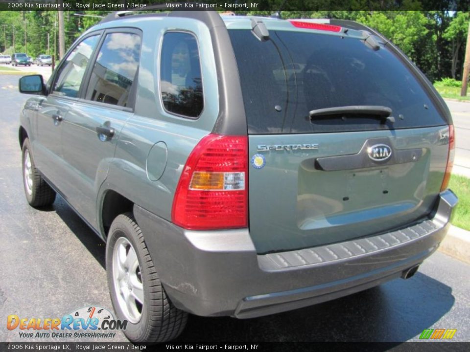 2006 Kia Sportage LX Royal Jade Green / Beige Photo #13