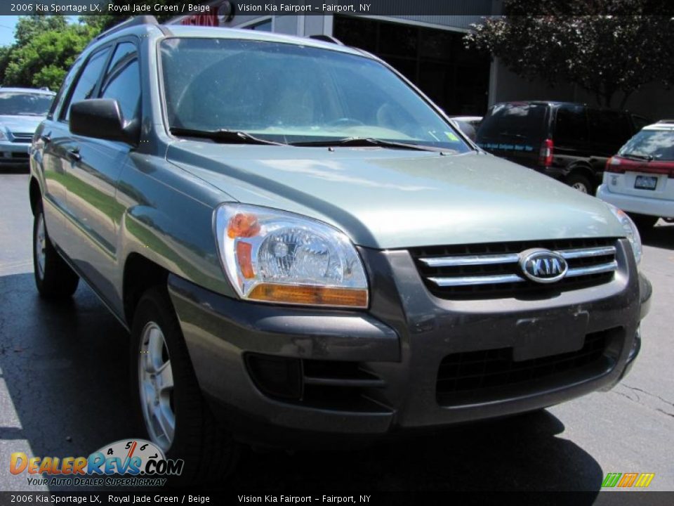 2006 Kia Sportage LX Royal Jade Green / Beige Photo #15