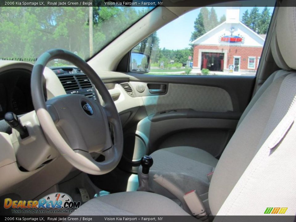 2006 Kia Sportage LX Royal Jade Green / Beige Photo #20