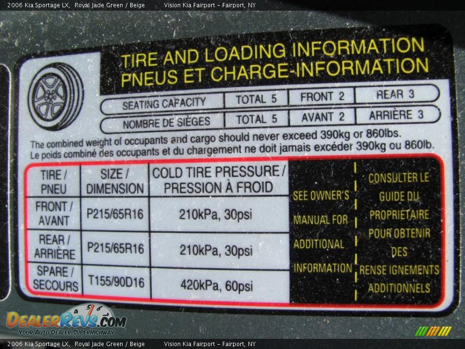 2006 Kia Sportage LX Royal Jade Green / Beige Photo #23
