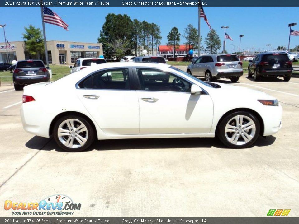 Premium White Pearl 2011 Acura TSX V6 Sedan Photo #4