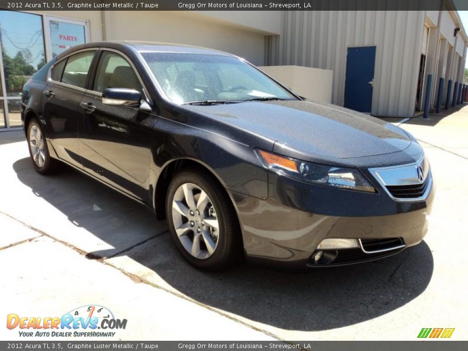 2012 Acura TL 3.5 Graphite Luster Metallic / Taupe Photo #2