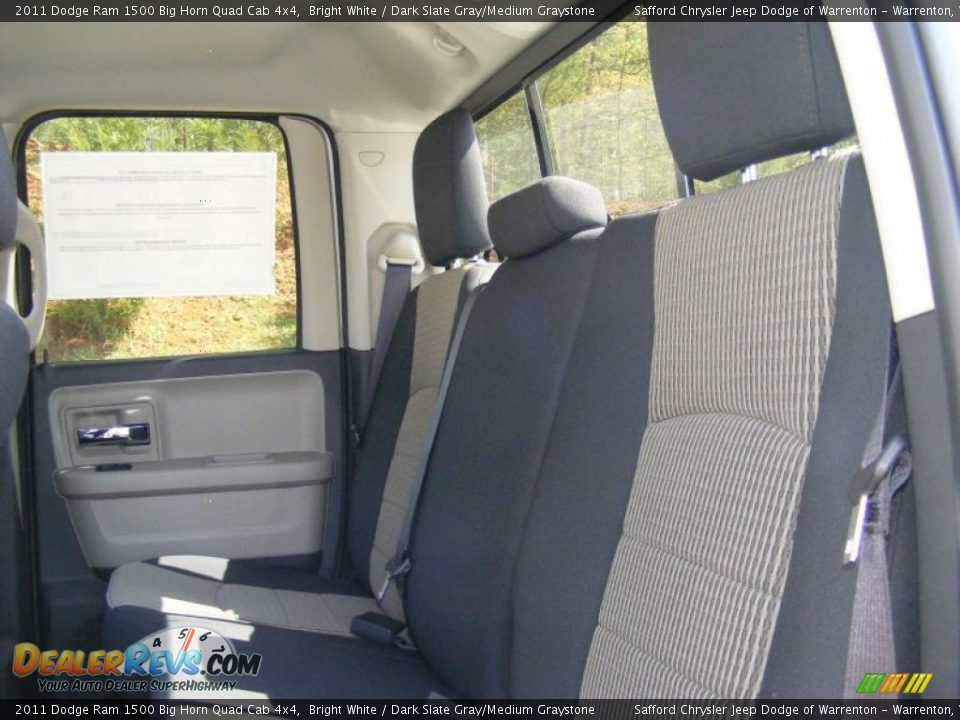 2011 Dodge Ram 1500 Big Horn Quad Cab 4x4 Bright White / Dark Slate Gray/Medium Graystone Photo #7