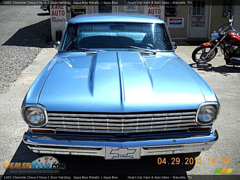 1963 Chevrolet Chevy II Nova 2 Door Hardtop Aqua Blue Metallic / Aqua Blue Photo #9