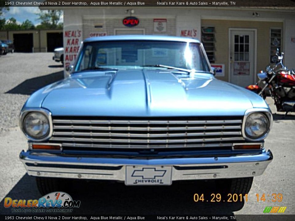 1963 Chevrolet Chevy II Nova 2 Door Hardtop Aqua Blue Metallic / Aqua Blue Photo #10