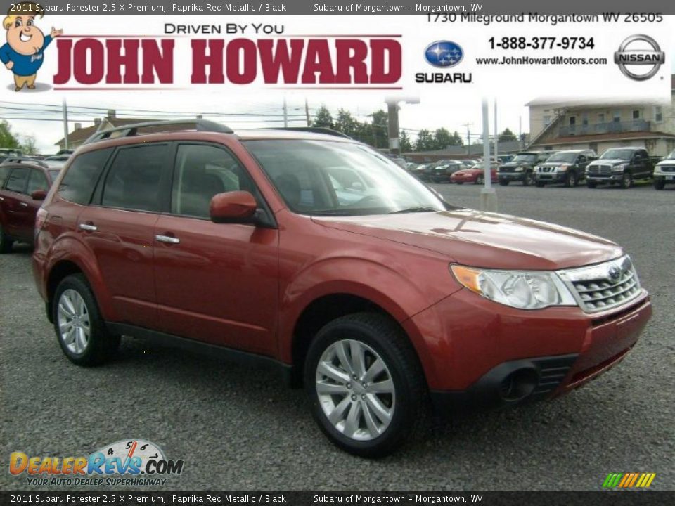 2011 Subaru Forester 2.5 X Premium Paprika Red Metallic / Black Photo #1
