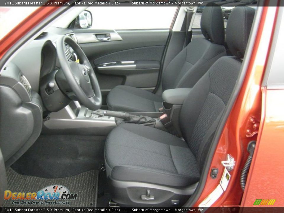 Black Interior - 2011 Subaru Forester 2.5 X Premium Photo #3