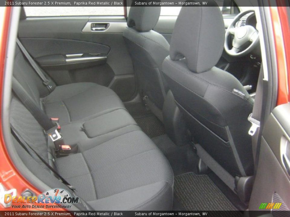 Black Interior - 2011 Subaru Forester 2.5 X Premium Photo #5