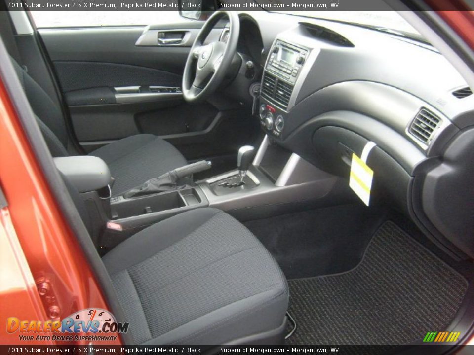 Black Interior - 2011 Subaru Forester 2.5 X Premium Photo #6