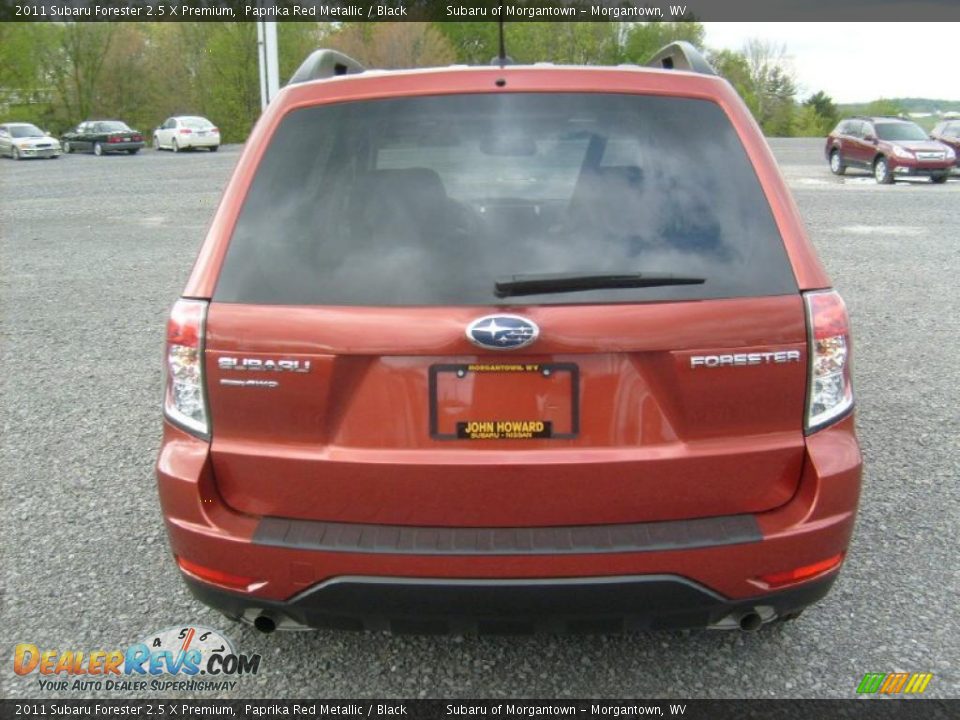 2011 Subaru Forester 2.5 X Premium Paprika Red Metallic / Black Photo #10