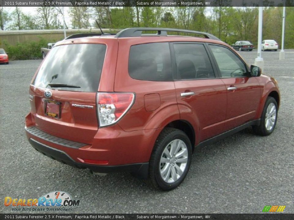 2011 Subaru Forester 2.5 X Premium Paprika Red Metallic / Black Photo #11
