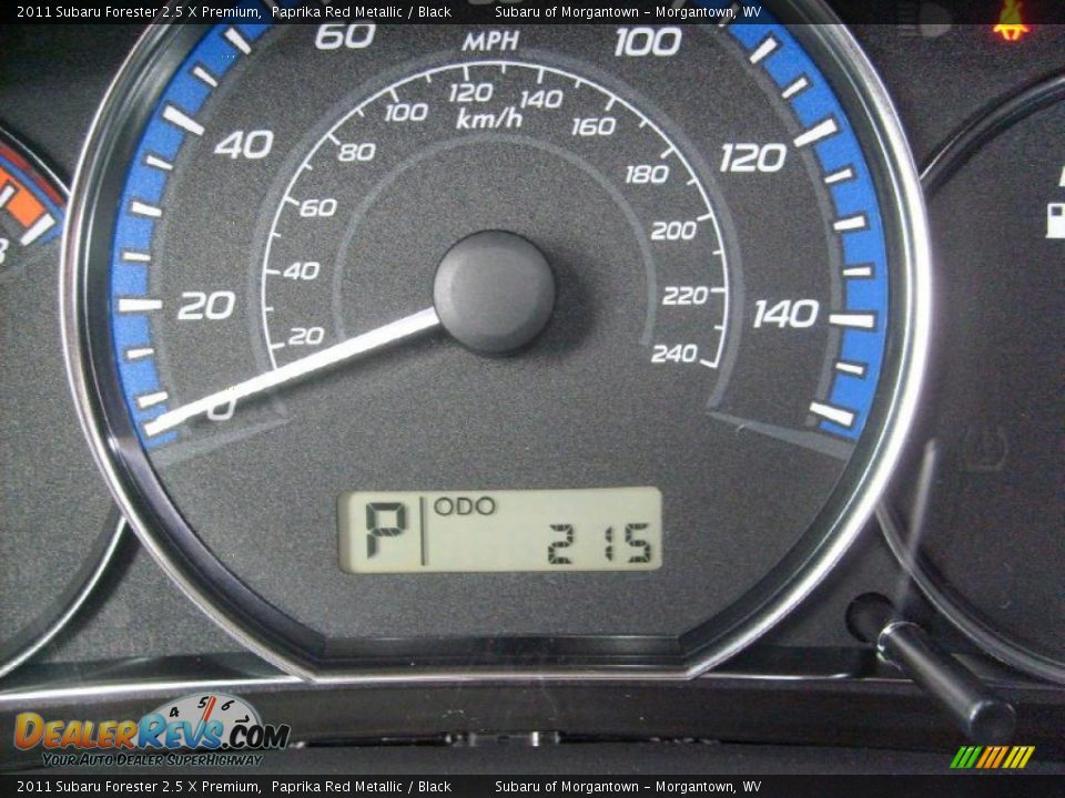 2011 Subaru Forester 2.5 X Premium Paprika Red Metallic / Black Photo #20
