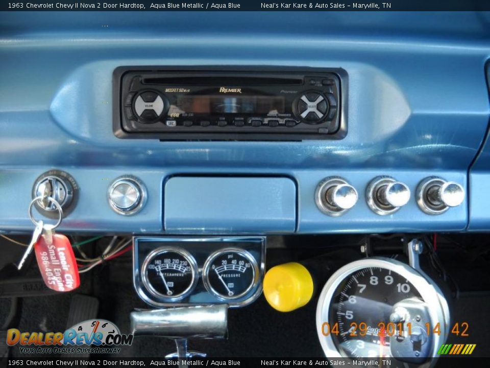 1963 Chevrolet Chevy II Nova 2 Door Hardtop Aqua Blue Metallic / Aqua Blue Photo #31