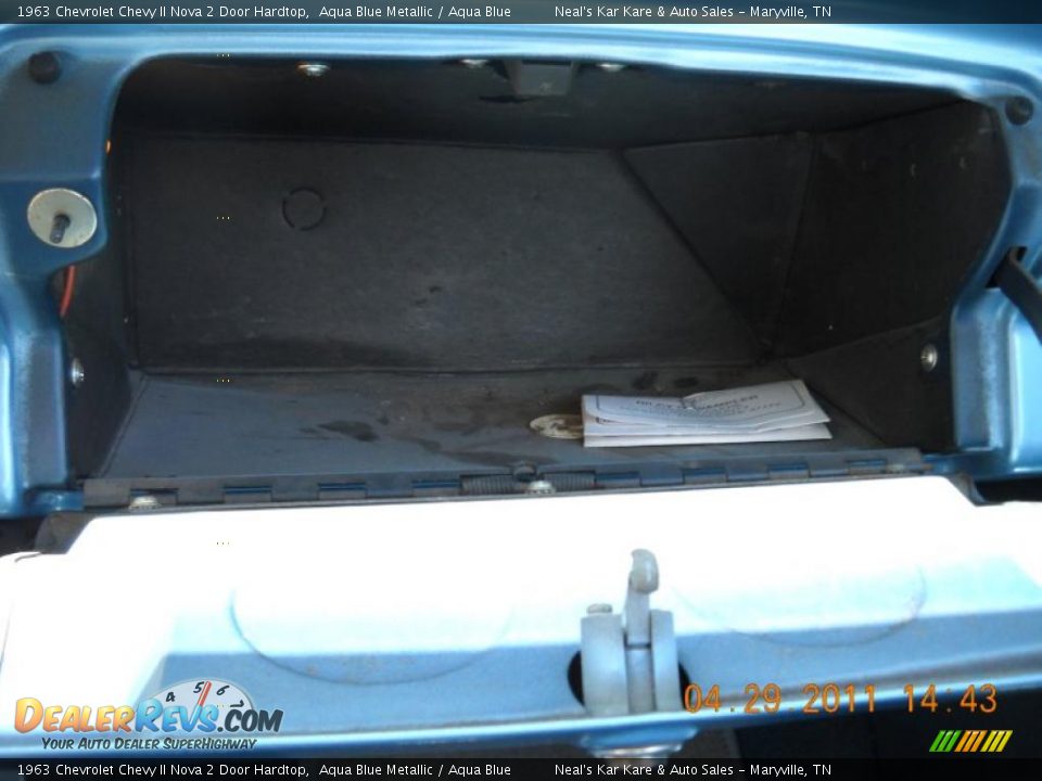 1963 Chevrolet Chevy II Nova 2 Door Hardtop Aqua Blue Metallic / Aqua Blue Photo #33