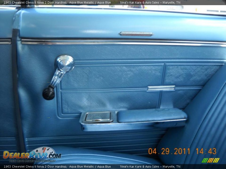 Aqua Blue Interior - 1963 Chevrolet Chevy II Nova 2 Door Hardtop Photo #36