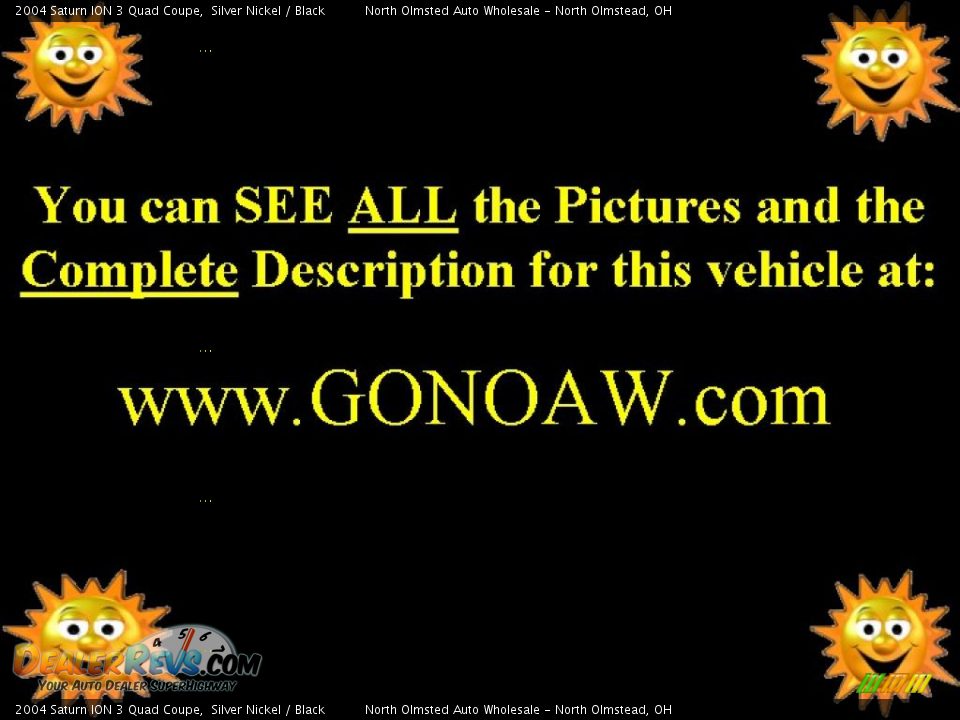 2004 Saturn ION 3 Quad Coupe Silver Nickel / Black Photo #2