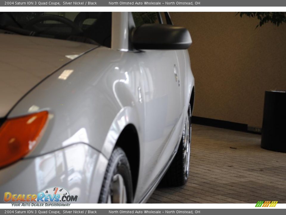 2004 Saturn ION 3 Quad Coupe Silver Nickel / Black Photo #4