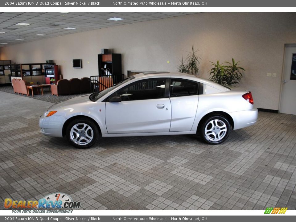 2004 Saturn ION 3 Quad Coupe Silver Nickel / Black Photo #5