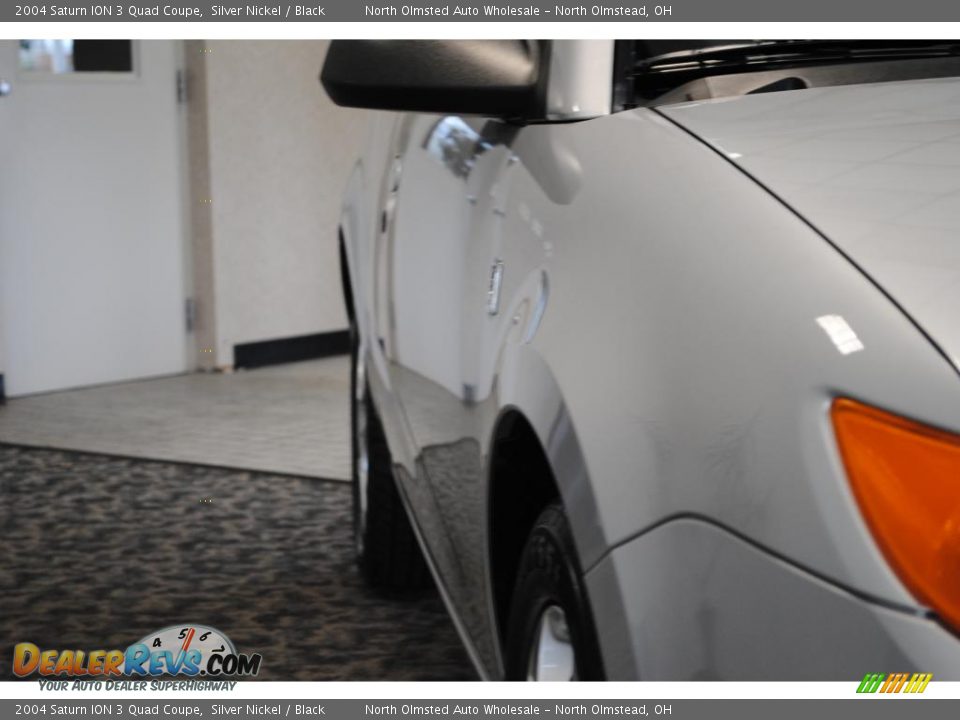 2004 Saturn ION 3 Quad Coupe Silver Nickel / Black Photo #13