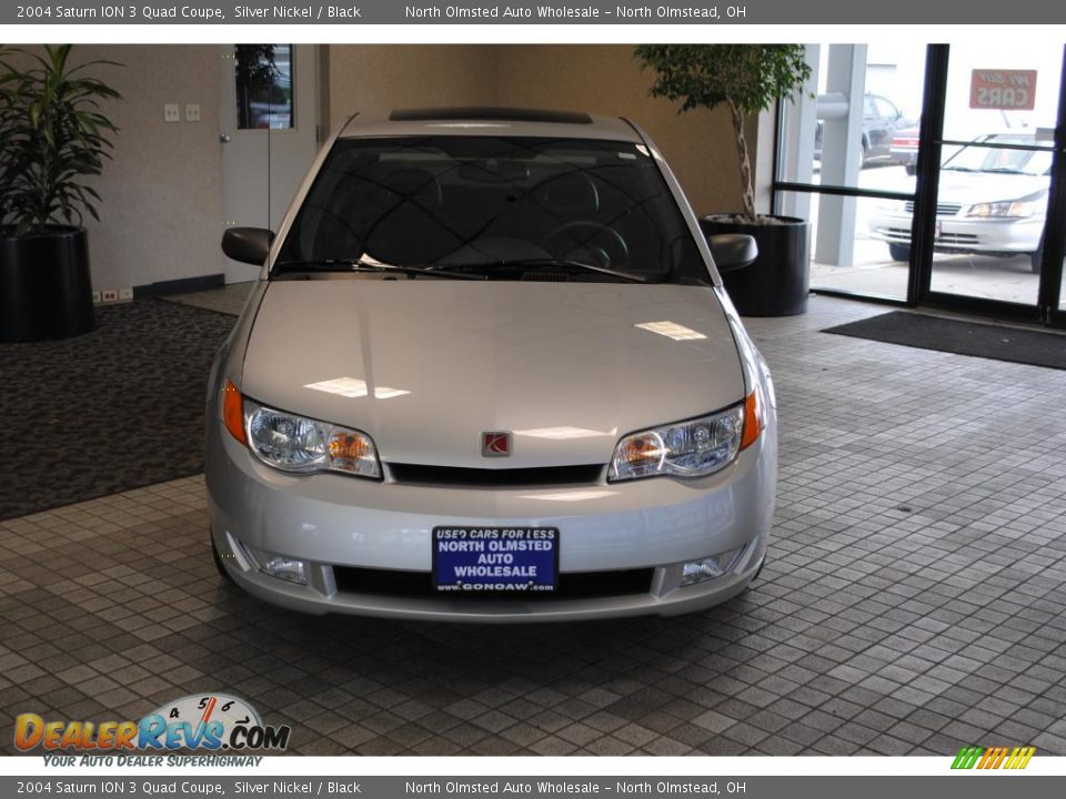 2004 Saturn ION 3 Quad Coupe Silver Nickel / Black Photo #14