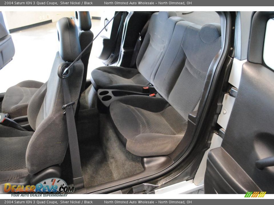 Black Interior - 2004 Saturn ION 3 Quad Coupe Photo #30