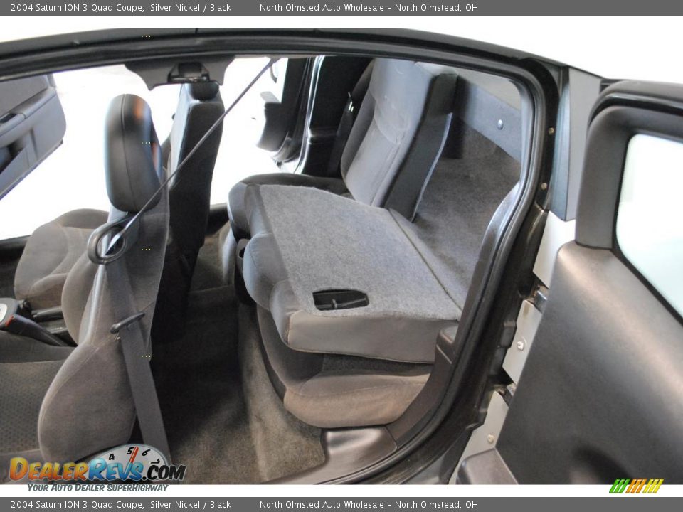 Black Interior - 2004 Saturn ION 3 Quad Coupe Photo #31