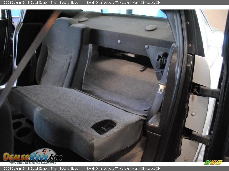 Black Interior - 2004 Saturn ION 3 Quad Coupe Photo #32