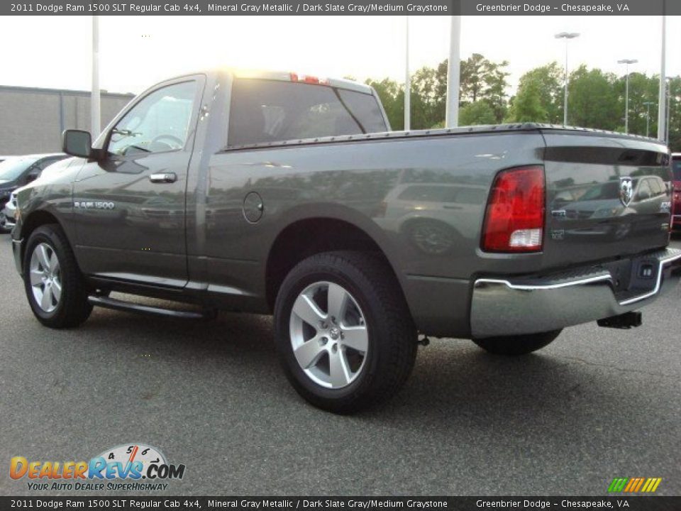 2011 Dodge Ram 1500 SLT Regular Cab 4x4 Mineral Gray Metallic / Dark Slate Gray/Medium Graystone Photo #2