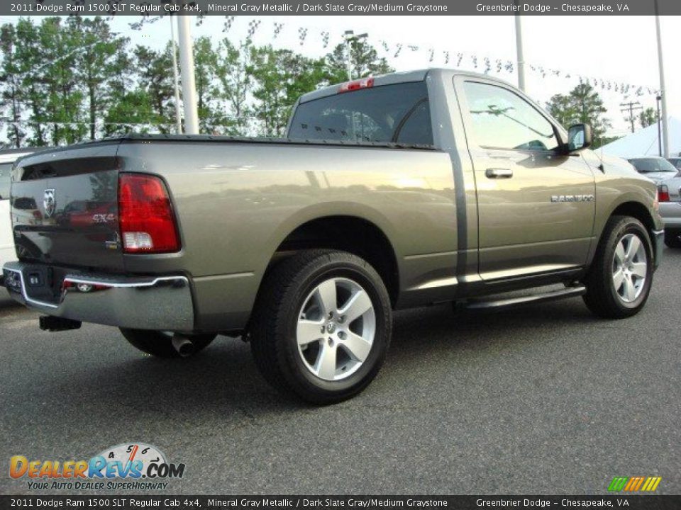 2011 Dodge Ram 1500 SLT Regular Cab 4x4 Mineral Gray Metallic / Dark Slate Gray/Medium Graystone Photo #3