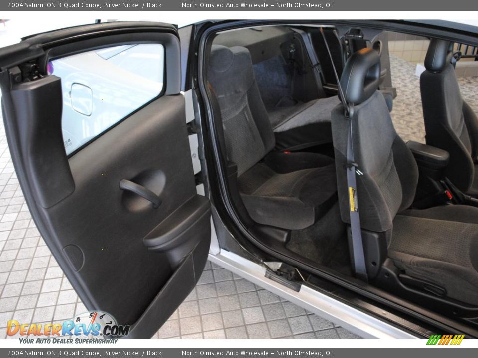 Black Interior - 2004 Saturn ION 3 Quad Coupe Photo #35