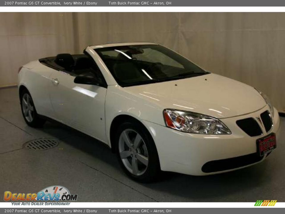 2007 Pontiac G6 GT Convertible Ivory White / Ebony Photo #1