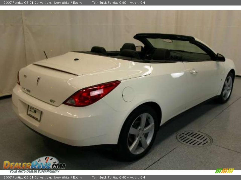 2007 Pontiac G6 GT Convertible Ivory White / Ebony Photo #3