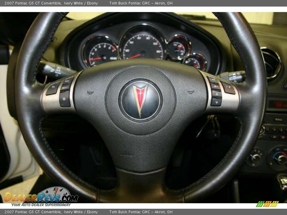 2007 Pontiac G6 GT Convertible Ivory White / Ebony Photo #10