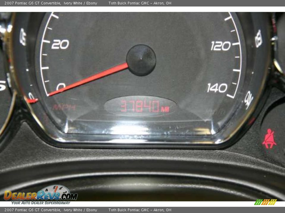 2007 Pontiac G6 GT Convertible Ivory White / Ebony Photo #11