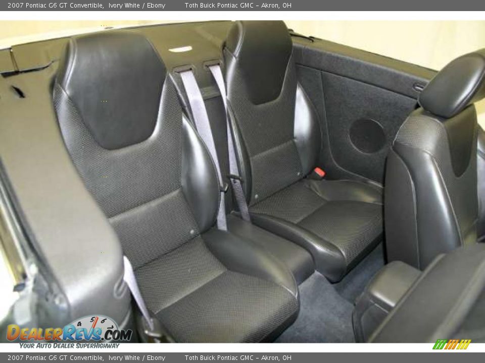2007 Pontiac G6 GT Convertible Ivory White / Ebony Photo #16