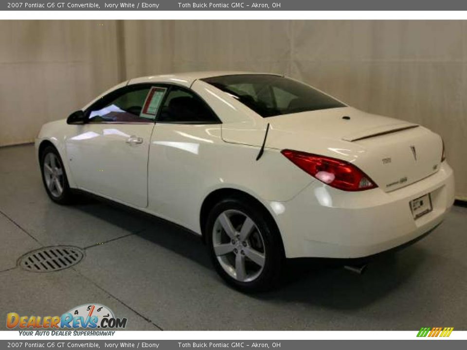 2007 Pontiac G6 GT Convertible Ivory White / Ebony Photo #19