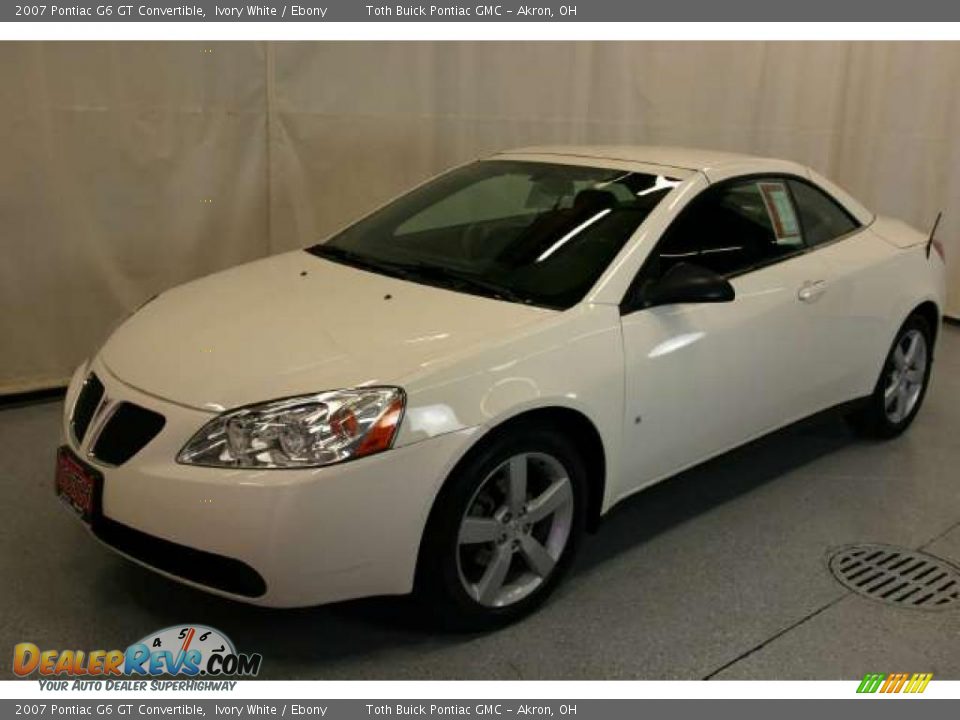 2007 Pontiac G6 GT Convertible Ivory White / Ebony Photo #21