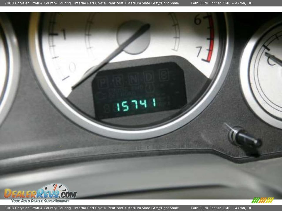 2008 Chrysler Town & Country Touring Inferno Red Crystal Pearlcoat / Medium Slate Gray/Light Shale Photo #10