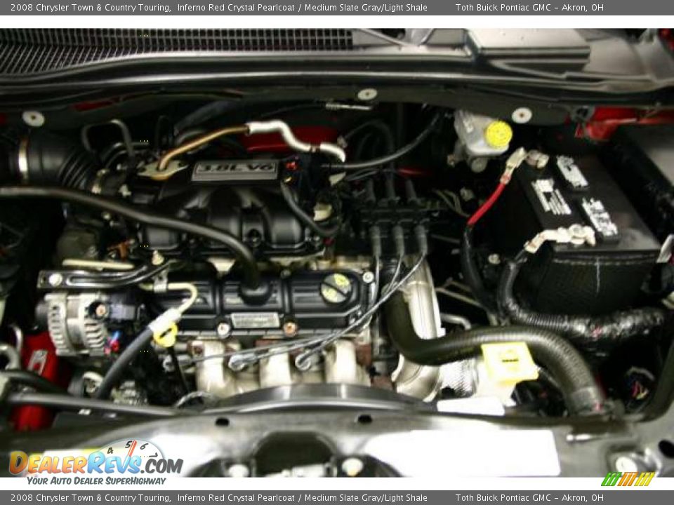 2008 Chrysler Town & Country Touring Inferno Red Crystal Pearlcoat / Medium Slate Gray/Light Shale Photo #21