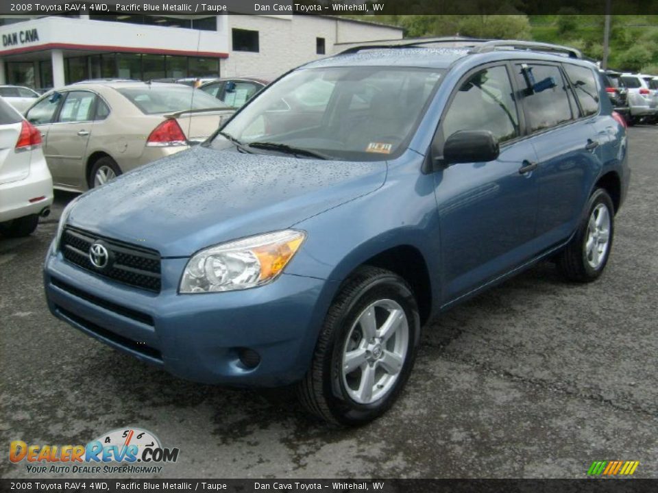 2008 Toyota RAV4 4WD Pacific Blue Metallic / Taupe Photo #3