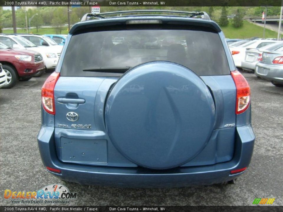 2008 Toyota RAV4 4WD Pacific Blue Metallic / Taupe Photo #5