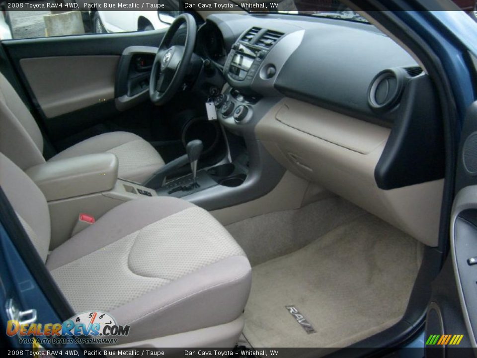 2008 Toyota RAV4 4WD Pacific Blue Metallic / Taupe Photo #9