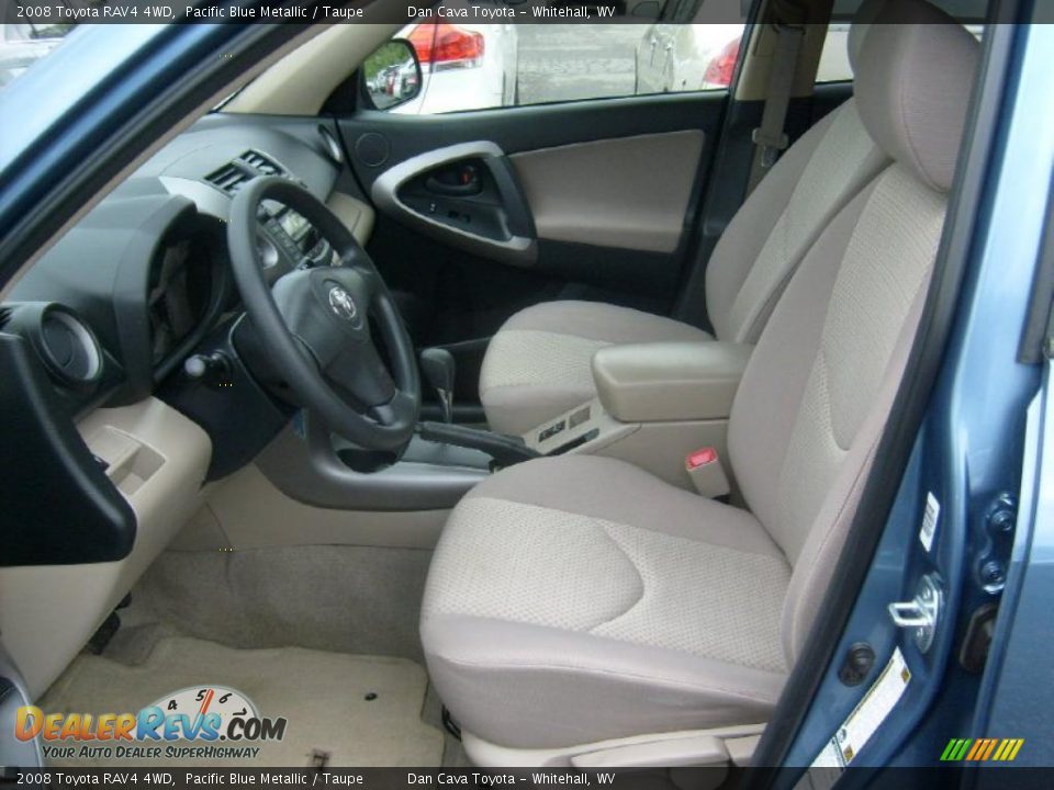 2008 Toyota RAV4 4WD Pacific Blue Metallic / Taupe Photo #10
