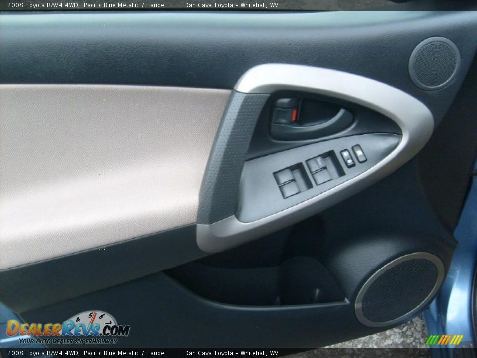 2008 Toyota RAV4 4WD Pacific Blue Metallic / Taupe Photo #12